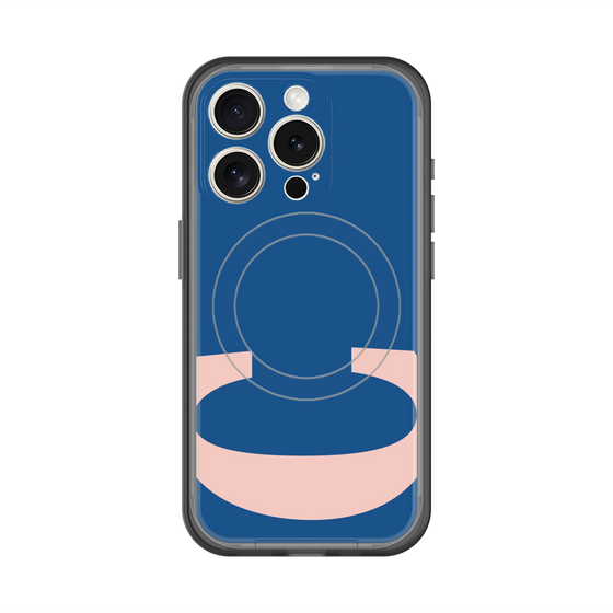 スリムプロテクションプレミアムケース with MagSafe［ オリジナル - initial color - C navy ］