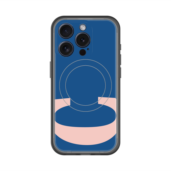 スリムプロテクションプレミアムケース with MagSafe［ オリジナル - initial color - C navy ］