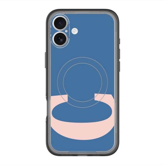 スリムプロテクションプレミアムケース with MagSafe［ オリジナル - initial color - C navy ］