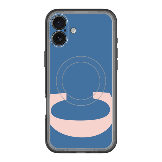 スリムプロテクションプレミアムケース with MagSafe［ オリジナル - initial color - C navy ］