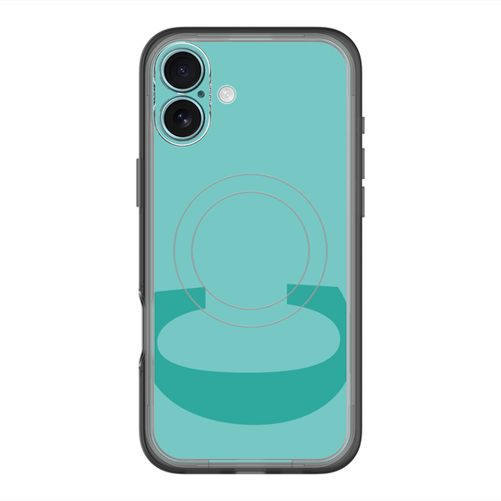スリムプロテクションプレミアムケース with MagSafe［ オリジナル - initial color - C light green ］