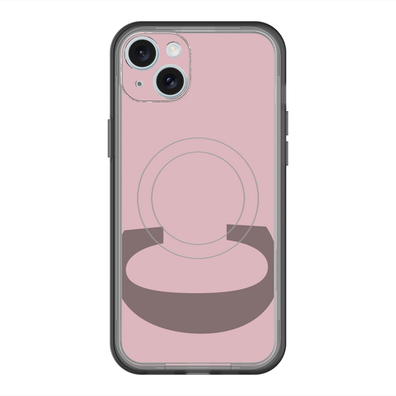 スリムプロテクションプレミアムケース with MagSafe［ オリジナル - initial color - C dusty pink ］