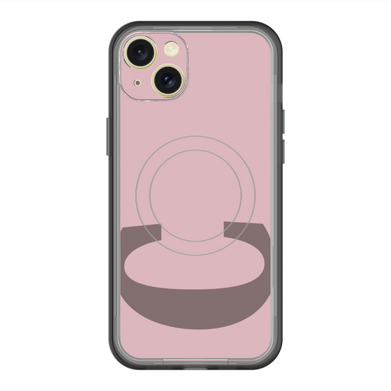 スリムプロテクションプレミアムケース with MagSafe［ オリジナル - initial color - C dusty pink ］