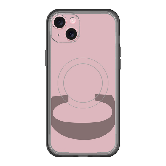 スリムプロテクションプレミアムケース with MagSafe［ オリジナル - initial color - C dusty pink ］