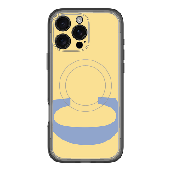 スリムプロテクションプレミアムケース with MagSafe［ オリジナル - initial color - C yellow ］