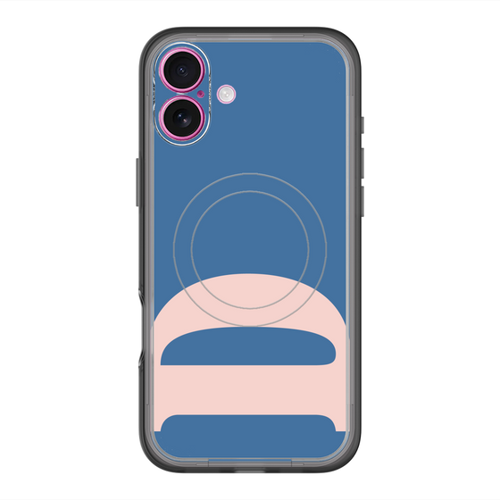 スリムプロテクションプレミアムケース with MagSafe［ オリジナル - initial color - D navy ］