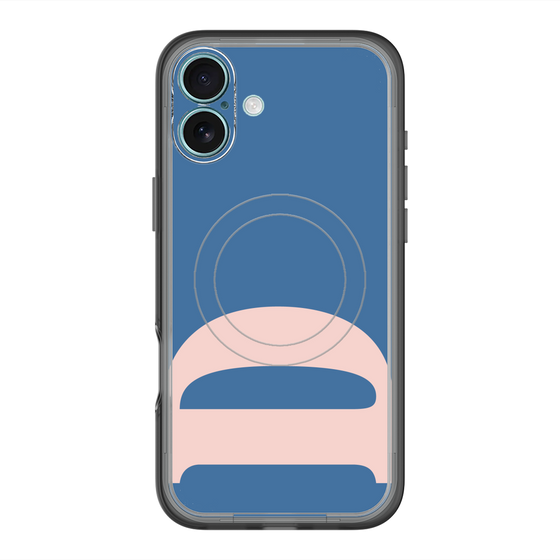 スリムプロテクションプレミアムケース with MagSafe［ オリジナル - initial color - D navy ］