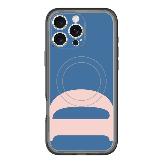 スリムプロテクションプレミアムケース with MagSafe［ オリジナル - initial color - D navy ］