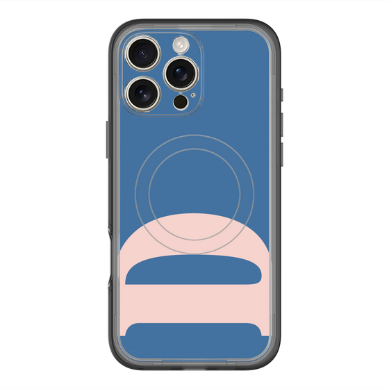 スリムプロテクションプレミアムケース with MagSafe［ オリジナル - initial color - D navy ］