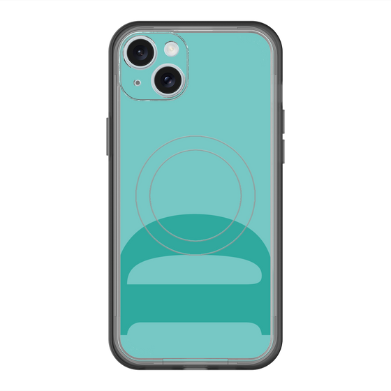 スリムプロテクションプレミアムケース with MagSafe［ オリジナル - initial color - D light green ］