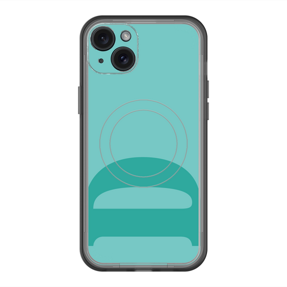 スリムプロテクションプレミアムケース with MagSafe［ オリジナル - initial color - D light green ］