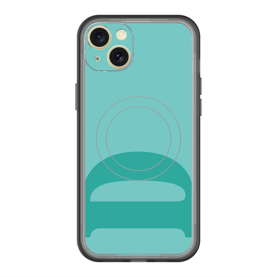 スリムプロテクションプレミアムケース with MagSafe［ オリジナル - initial color - D light green ］