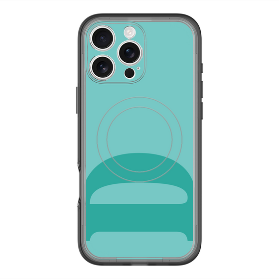 スリムプロテクションプレミアムケース with MagSafe［ オリジナル - initial color - D light green ］