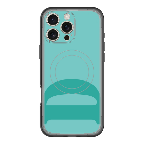スリムプロテクションプレミアムケース with MagSafe［ オリジナル - initial color - D light green ］