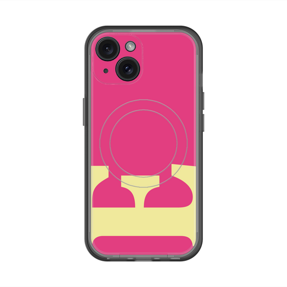 スリムプロテクションプレミアムケース with MagSafe［ オリジナル - initial color - E pink ］