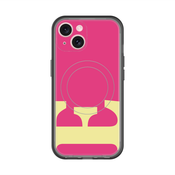 スリムプロテクションプレミアムケース with MagSafe［ オリジナル - initial color - E pink ］