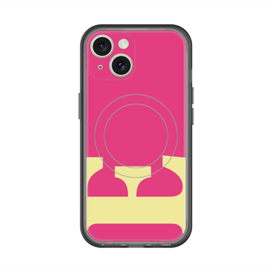 スリムプロテクションプレミアムケース with MagSafe［ オリジナル - initial color - E pink ］