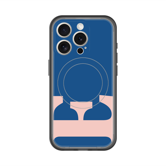 スリムプロテクションプレミアムケース with MagSafe［ オリジナル - initial color - E navy ］