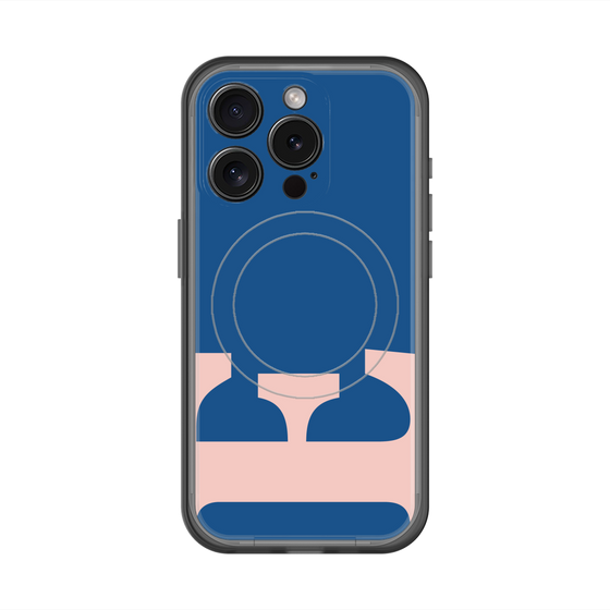 スリムプロテクションプレミアムケース with MagSafe［ オリジナル - initial color - E navy ］