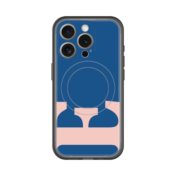 スリムプロテクションプレミアムケース with MagSafe［ オリジナル - initial color - E navy ］