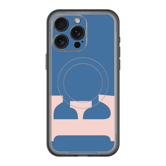 スリムプロテクションプレミアムケース with MagSafe［ オリジナル - initial color - E navy ］