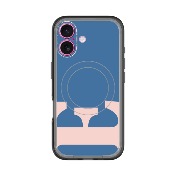 スリムプロテクションプレミアムケース with MagSafe［ オリジナル - initial color - E navy ］