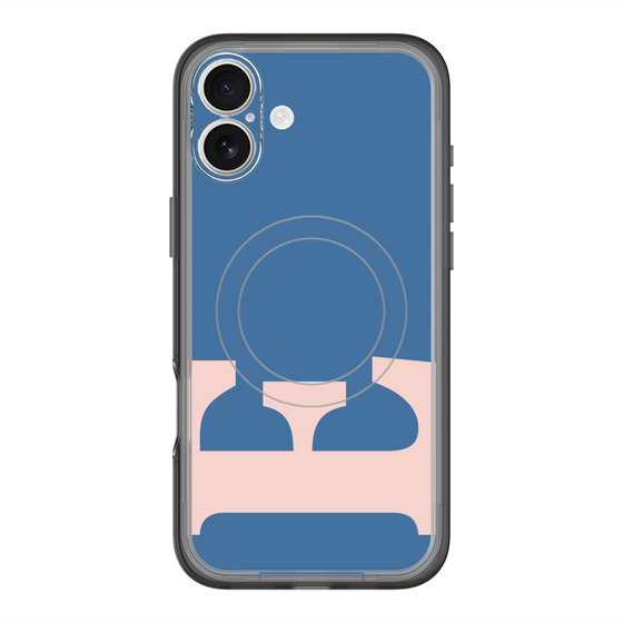 スリムプロテクションプレミアムケース with MagSafe［ オリジナル - initial color - E navy ］