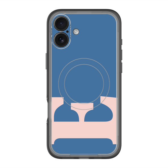 スリムプロテクションプレミアムケース with MagSafe［ オリジナル - initial color - E navy ］