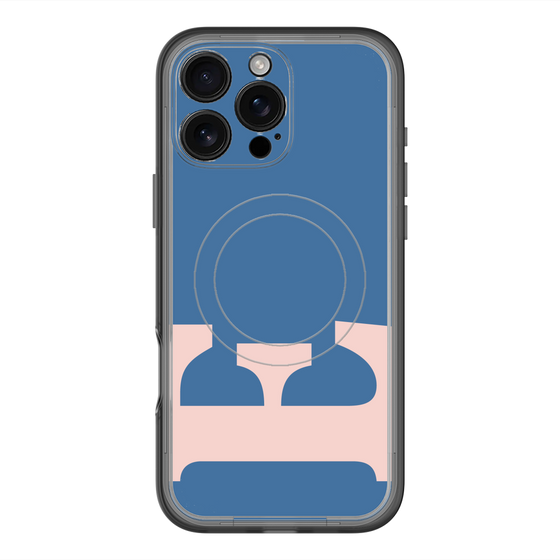 スリムプロテクションプレミアムケース with MagSafe［ オリジナル - initial color - E navy ］