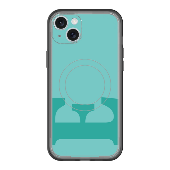 スリムプロテクションプレミアムケース with MagSafe［ オリジナル - initial color - E light green ］