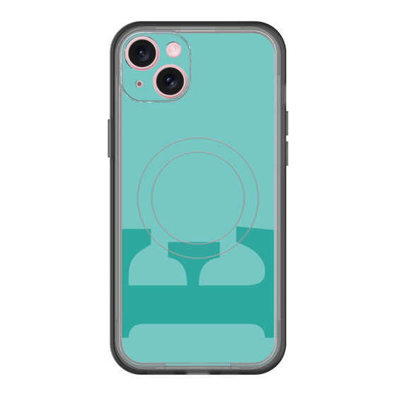 スリムプロテクションプレミアムケース with MagSafe［ オリジナル - initial color - E light green ］