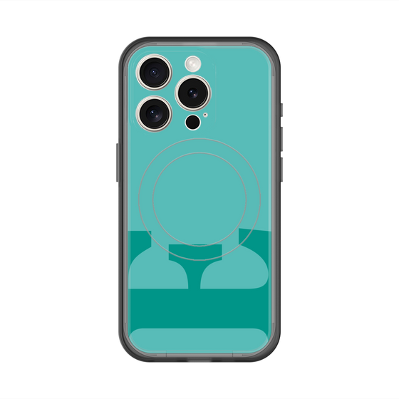 スリムプロテクションプレミアムケース with MagSafe［ オリジナル - initial color - E light green ］