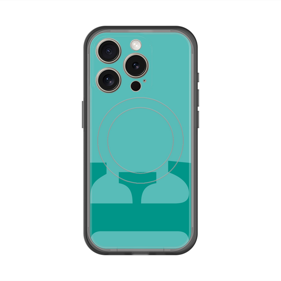 スリムプロテクションプレミアムケース with MagSafe［ オリジナル - initial color - E light green ］