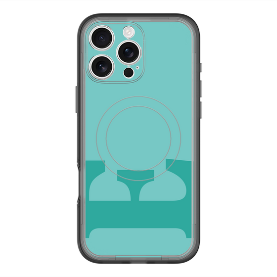 スリムプロテクションプレミアムケース with MagSafe［ オリジナル - initial color - E light green ］