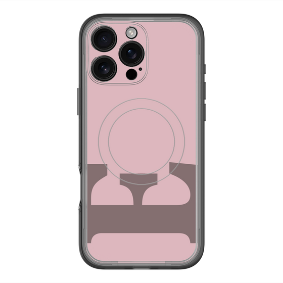 スリムプロテクションプレミアムケース with MagSafe［ オリジナル - initial color - E dusty pink ］