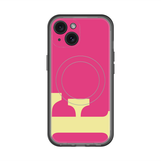 スリムプロテクションプレミアムケース with MagSafe［ オリジナル - initial color - F pink ］