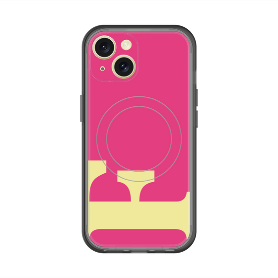 スリムプロテクションプレミアムケース with MagSafe［ オリジナル - initial color - F pink ］