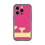 スリムプロテクションプレミアムケース with MagSafe［ オリジナル - initial color - F pink ］