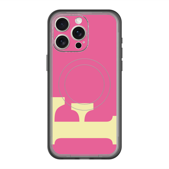 スリムプロテクションプレミアムケース with MagSafe［ オリジナル - initial color - F pink ］