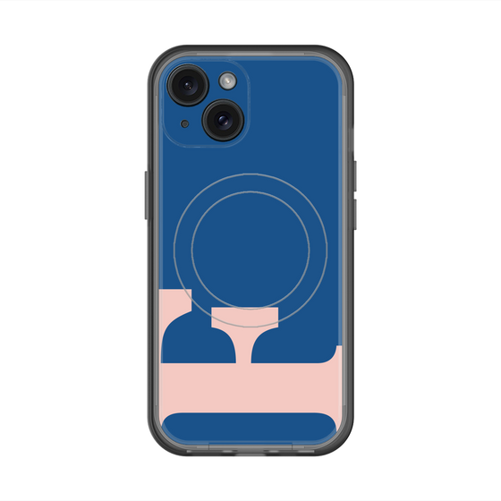 スリムプロテクションプレミアムケース with MagSafe［ オリジナル - initial color - F navy ］