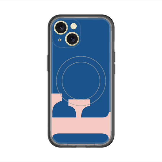 スリムプロテクションプレミアムケース with MagSafe［ オリジナル - initial color - F navy ］