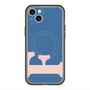 スリムプロテクションプレミアムケース with MagSafe［ オリジナル - initial color - F navy ］