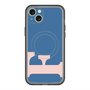 スリムプロテクションプレミアムケース with MagSafe［ オリジナル - initial color - F navy ］