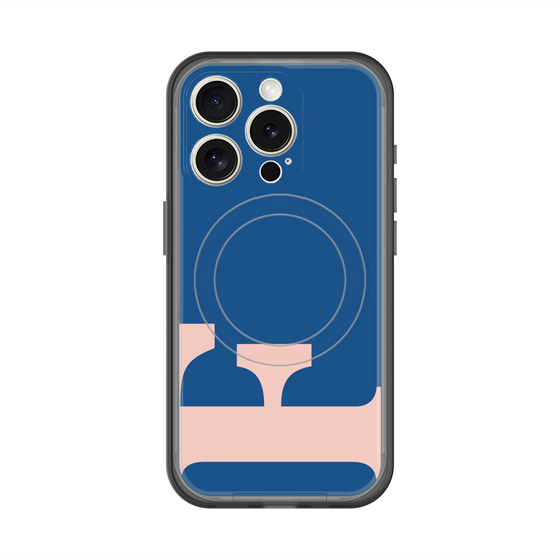 スリムプロテクションプレミアムケース with MagSafe［ オリジナル - initial color - F navy ］