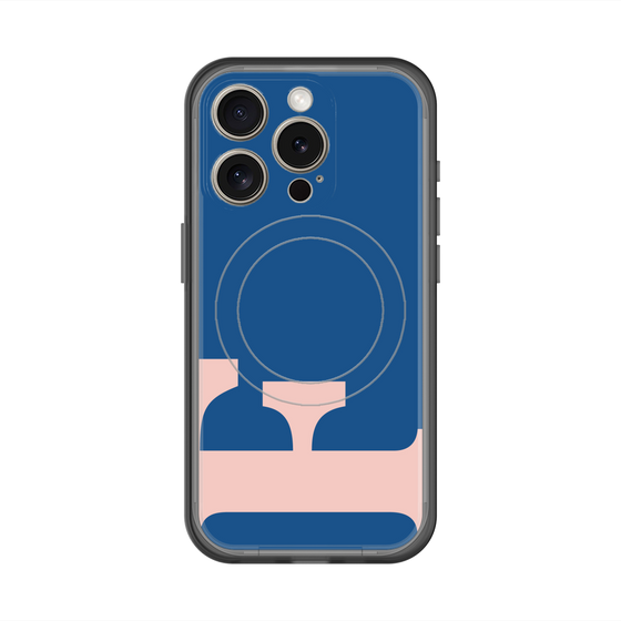 スリムプロテクションプレミアムケース with MagSafe［ オリジナル - initial color - F navy ］