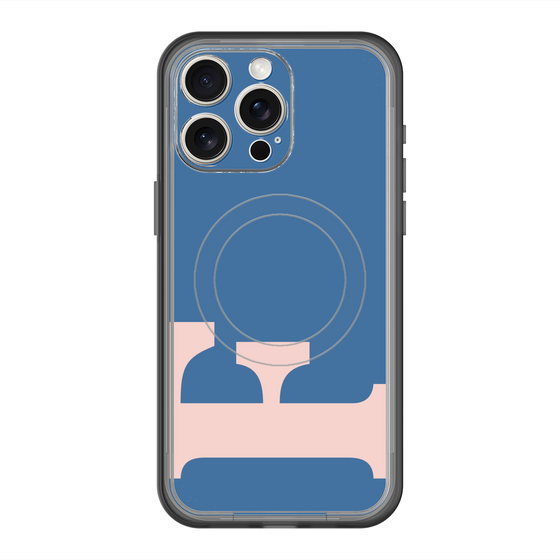 スリムプロテクションプレミアムケース with MagSafe［ オリジナル - initial color - F navy ］