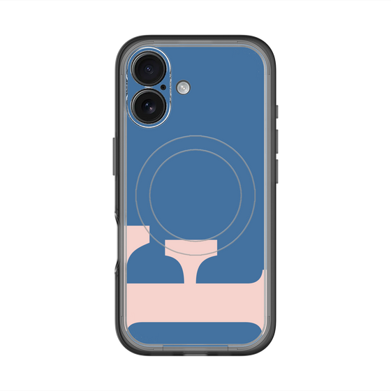 スリムプロテクションプレミアムケース with MagSafe［ オリジナル - initial color - F navy ］