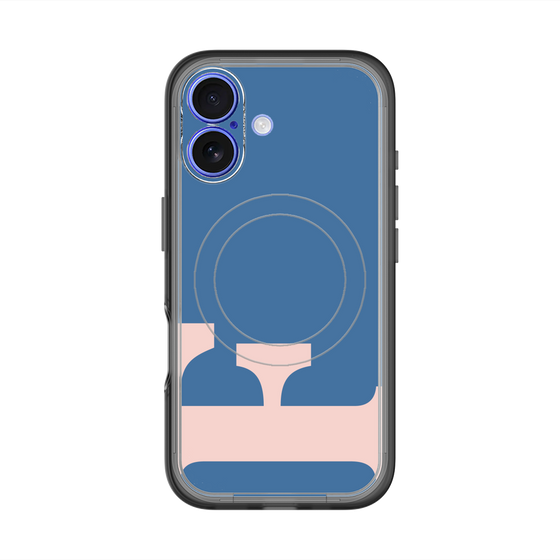 スリムプロテクションプレミアムケース with MagSafe［ オリジナル - initial color - F navy ］