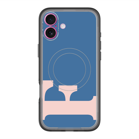 スリムプロテクションプレミアムケース with MagSafe［ オリジナル - initial color - F navy ］