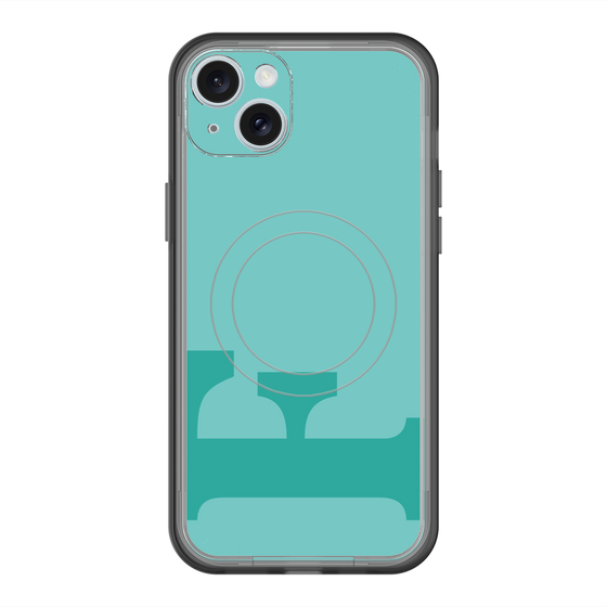 スリムプロテクションプレミアムケース with MagSafe［ オリジナル - initial color - F light green ］